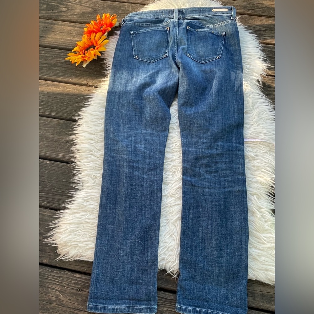 Anthropologie Blue and Gray Patchwork Jeans - Picture 11 of 12